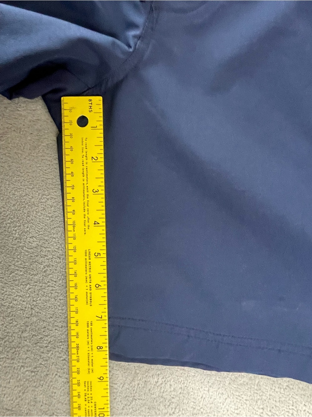 Stretch Tech Go H2O Navy Blue Size M Drawstring Shorts Pockets Elastic Waist - Picture 7 of 14